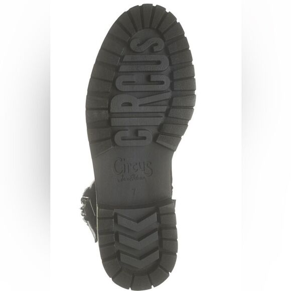 BNIB Sam Edelman Faux Shearling Lace Up Boots Sz 10 - Picture 5 of 5